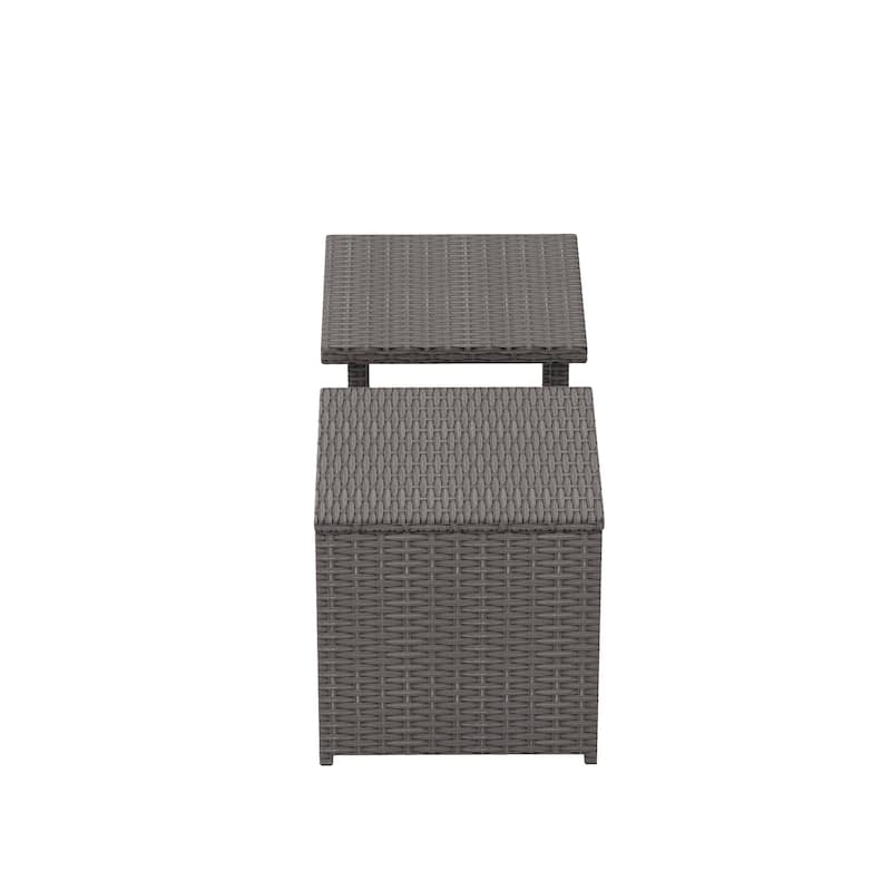 Merrick Wicker Rattan Table (Set of 2)