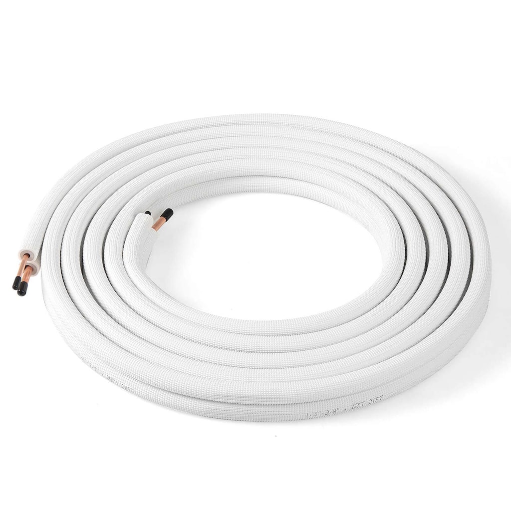 25/50 FT Mini Split Line Set PE Insulated Coil Line Extension Set