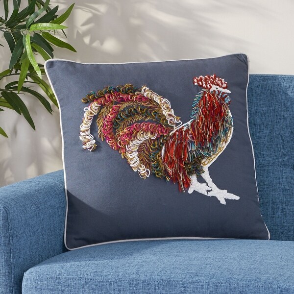 rooster throw pillows