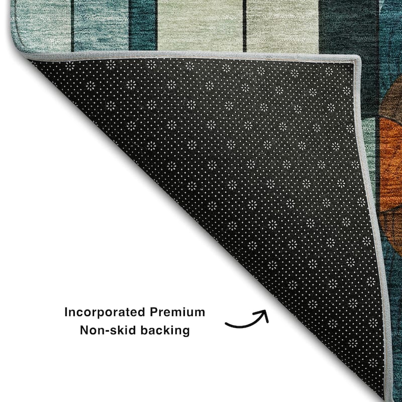 Premium Washable Super Soft Contemporary Deco Mayfield Rug