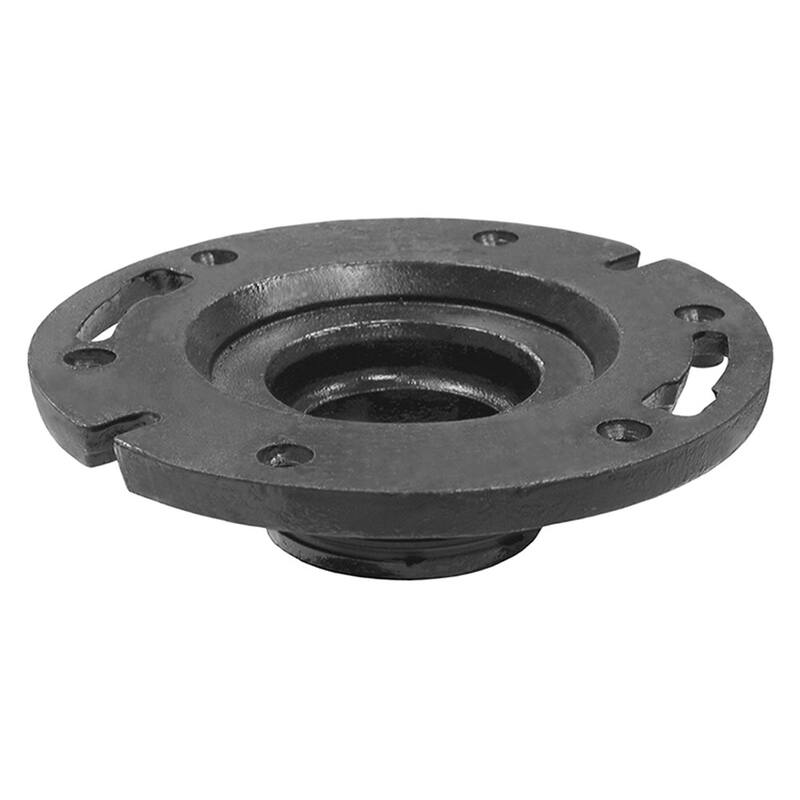 Jones Stephens C47340 3 X 4 Cast Iron Closet Repair Flange With Rub - Black