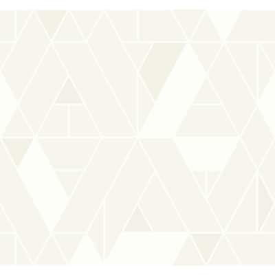 Seabrook Designs Parket Geometric Triangles Unpasted Wallpaper