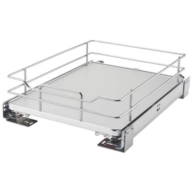 Rev-A-Shelf 5330 Series 14-1/2 Inch Pull Out Cabinet Organizer Basket
