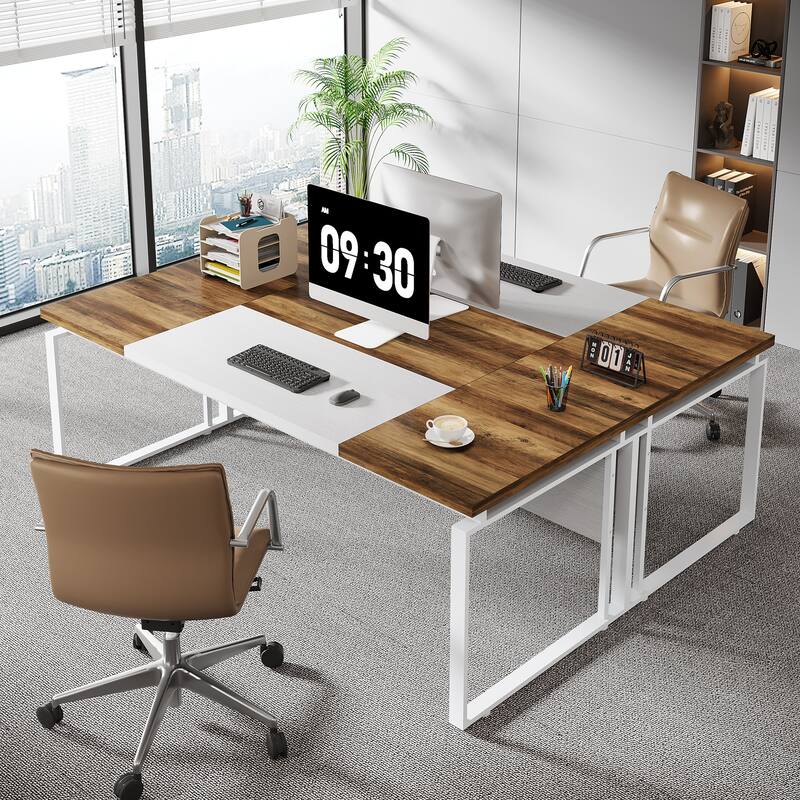 63 Inch Computer Desk Home Office Desk for Workstation (Only Table)