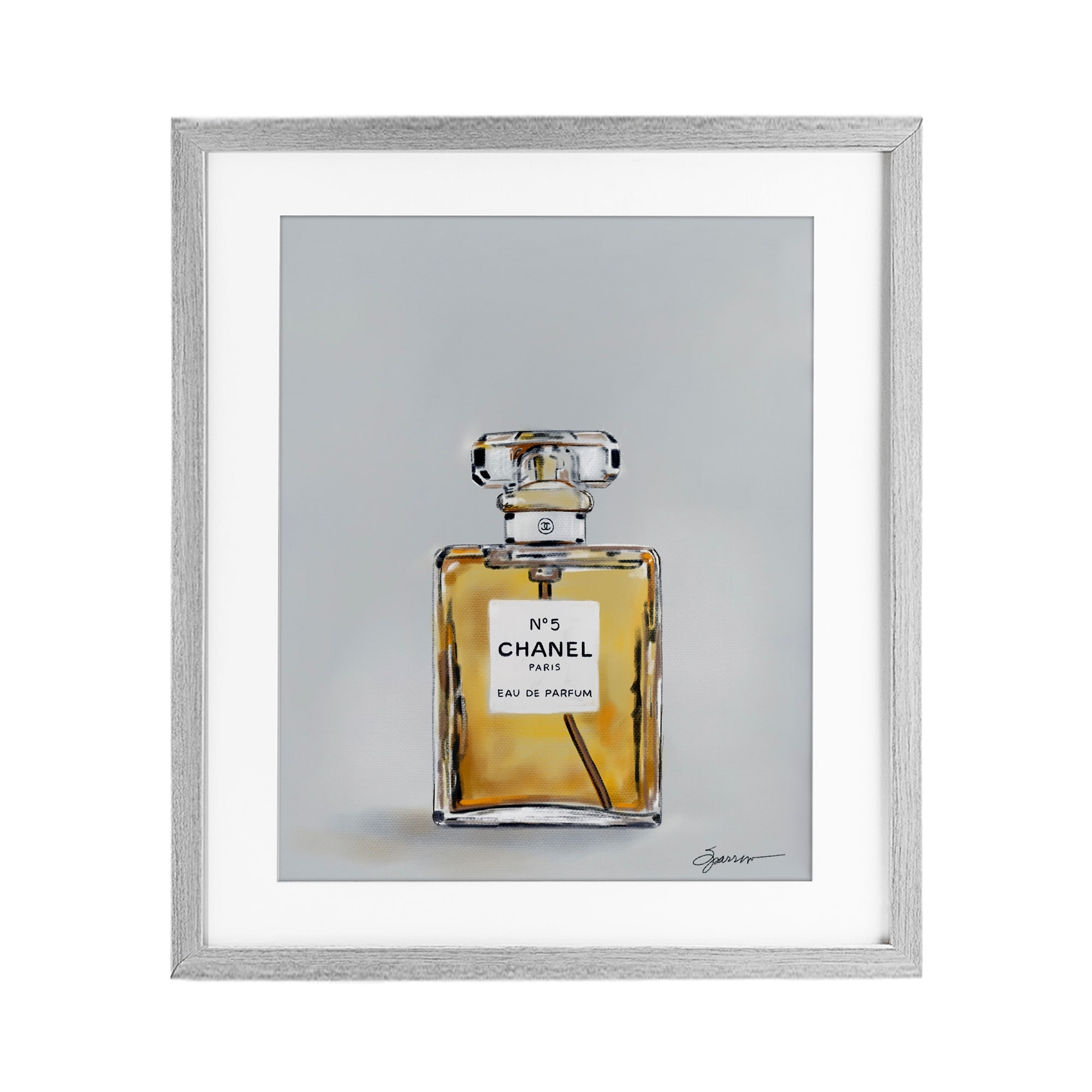 Stupell Elegant Luxury Perfume Under Glass Framed Design By Mary Sparrow