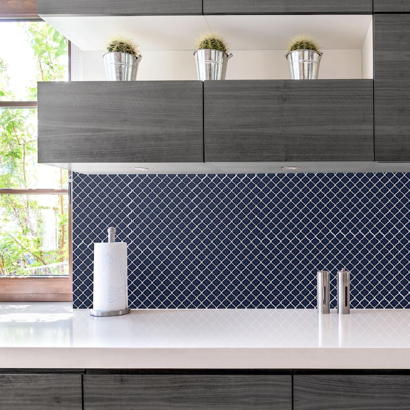 Merola Tile Hudson Tangier Smoky Blue 12-3/8" x 12-3/8" Porcelain Floor and Wall Tile