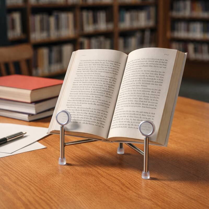 Stylish Metal and Acrylic Easel Stand Decorative Object