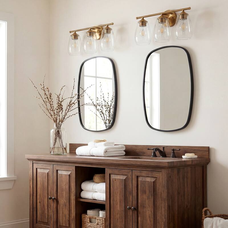 3-Light Bathroom Dimmable Vanity Light