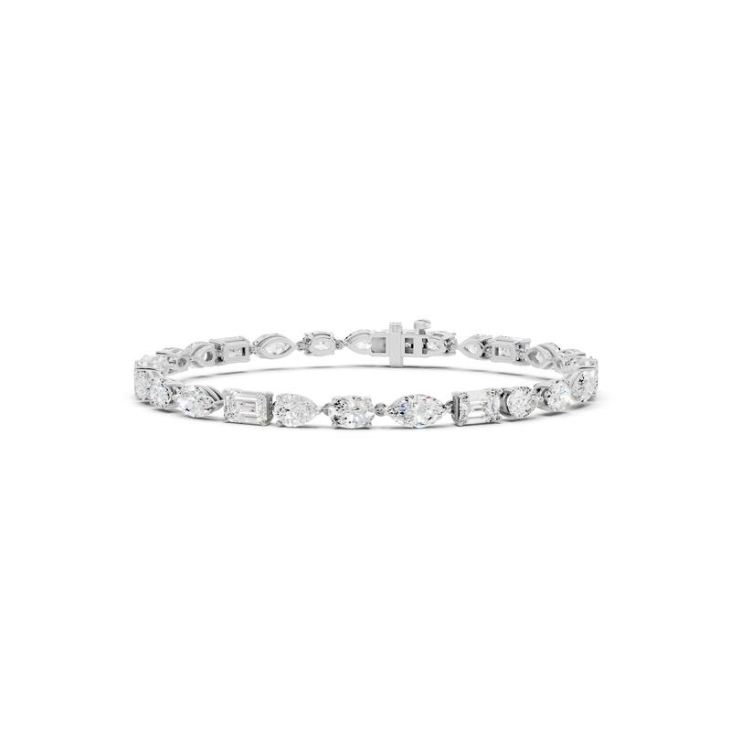 Auriya 14K Gold Lab Grown Fashion Bracelet 8 ct. tw. (F-G VS) - White