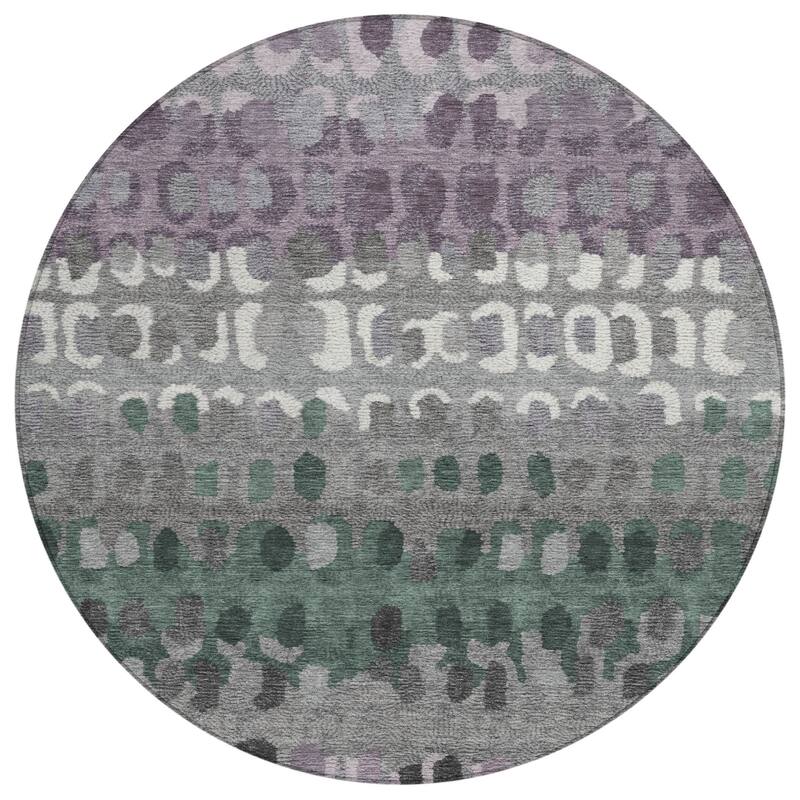 Machine Washable Indoor/ Outdoor Modern Trezze Chantille Rug