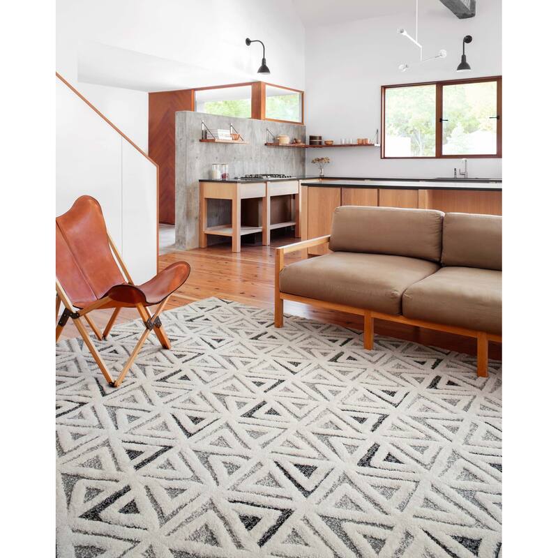 Alexander Home Vail Modern & Contemporary Triangle Area Rug