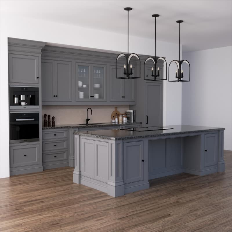 Hunter 12" Dukestown 4-Light Pendant - Kitchen Island, Dining Room, Entry - Contemporary, Industrial, Transitional