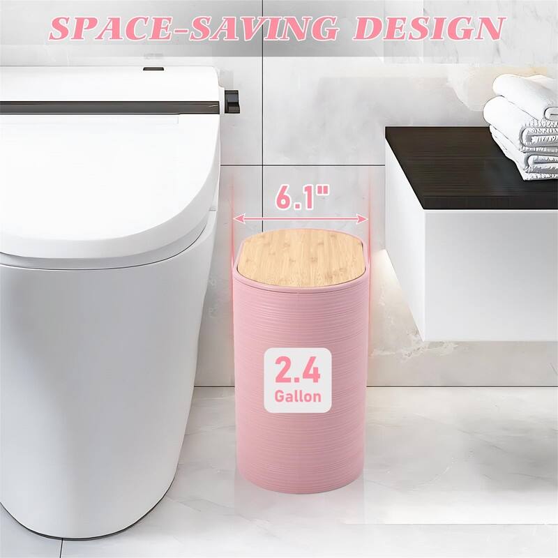 Bathroom Accessories Set with Trash Can - 1 x 1 x 1
