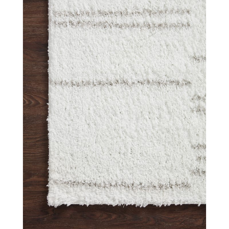 Alexander Home Kazi Modern Stripe Shag Area Rug