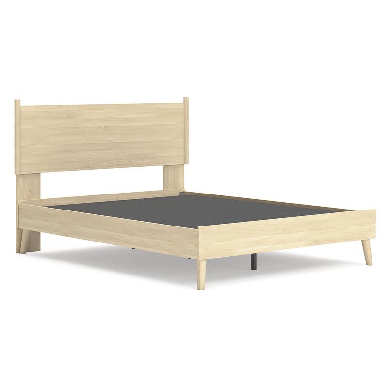 Signature Design by Ashley Cabinella Beige Platform Panel Bed