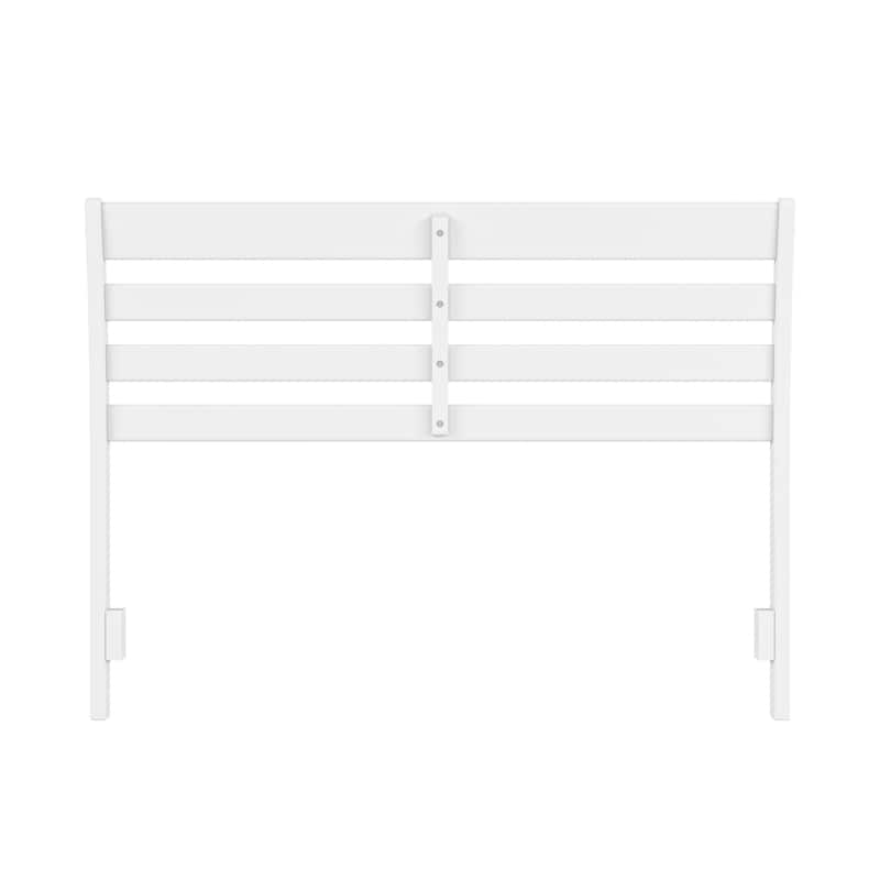 Solid Wood Headboard Full Queen King White Bedroom Charger USB Ports