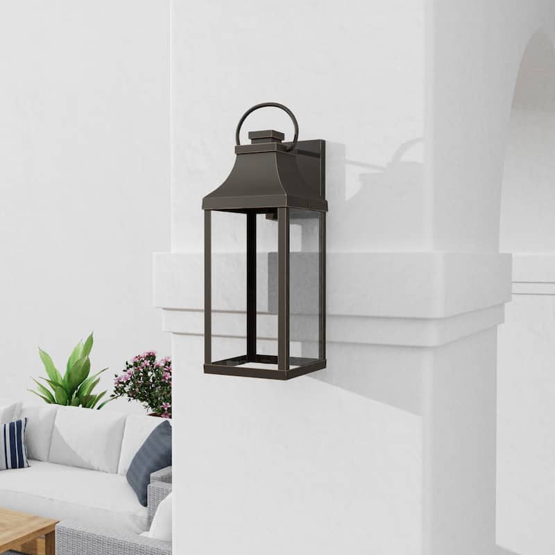 Bradford Outdoor 1-light Medium LED Wall Lantern w/ Clear Glass