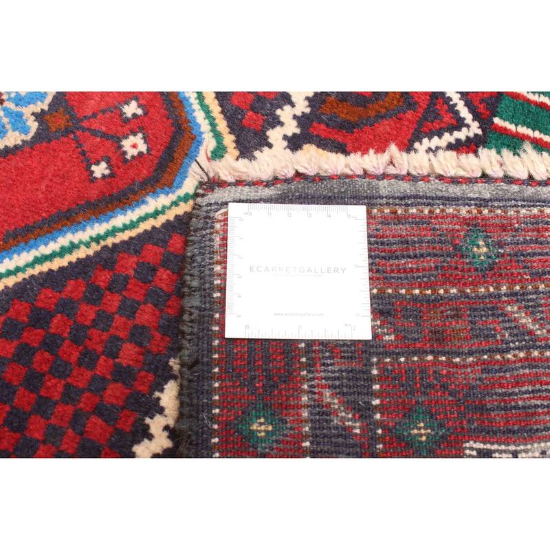 ECARPETGALLERY Hand-knotted Teimani Red Wool Rug - 2'10 x 5'5