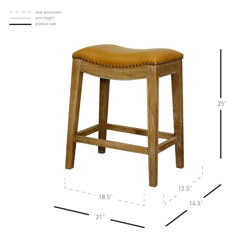 NPD Furniture Elmo Bonded Leather Counter Stool
