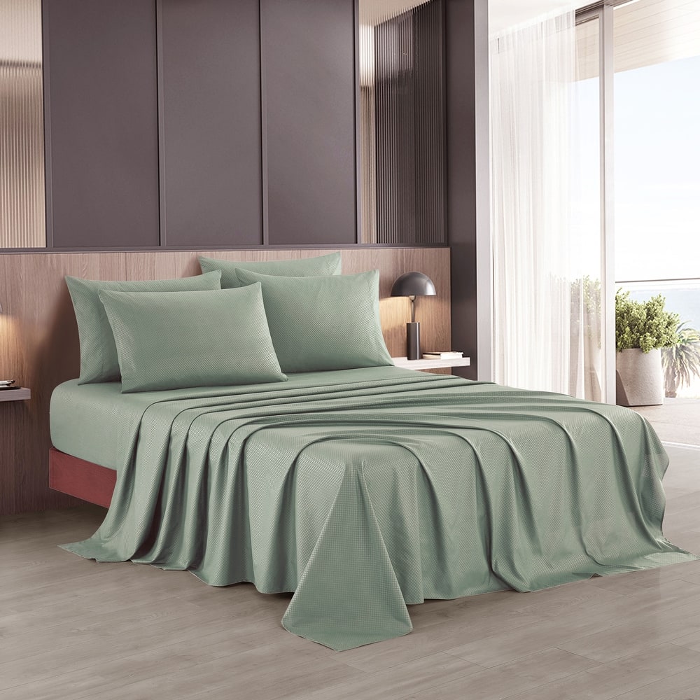 Nanshing Luxury Embossed 6-Piece Ultra Soft Sheet Set