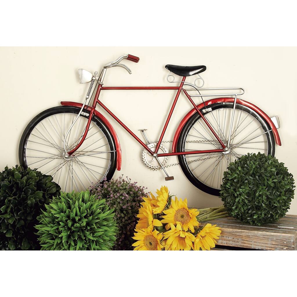 Red Iron Vintage Wall Decor Transportation