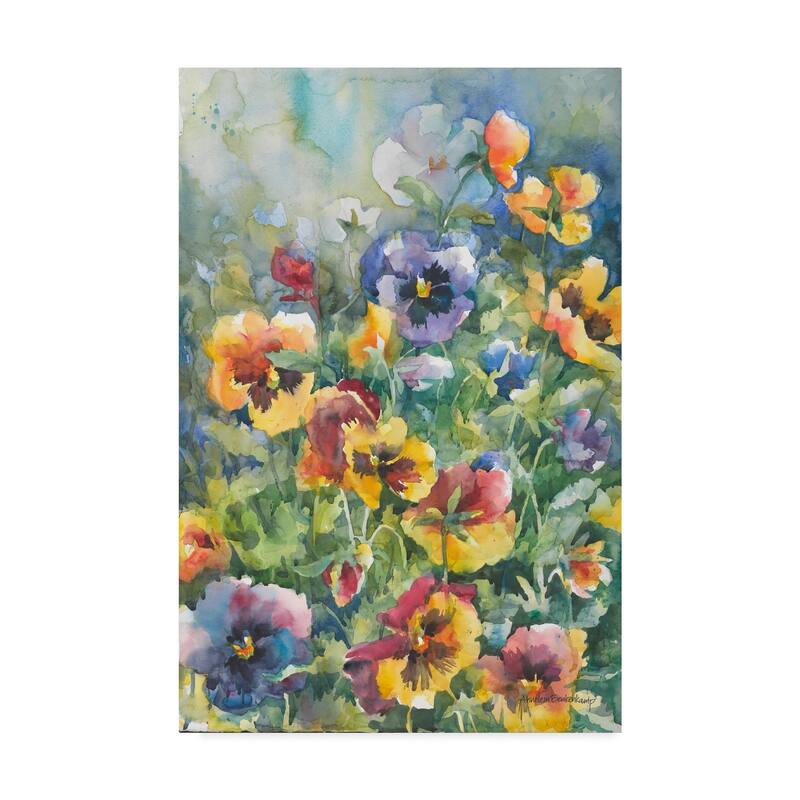 Annelein Beukenkamp 'Picture Perfect Pansies' Canvas Art