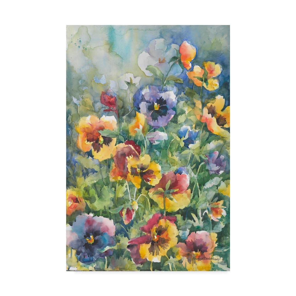Annelein Beukenkamp 'Picture Perfect Pansies' Canvas Art