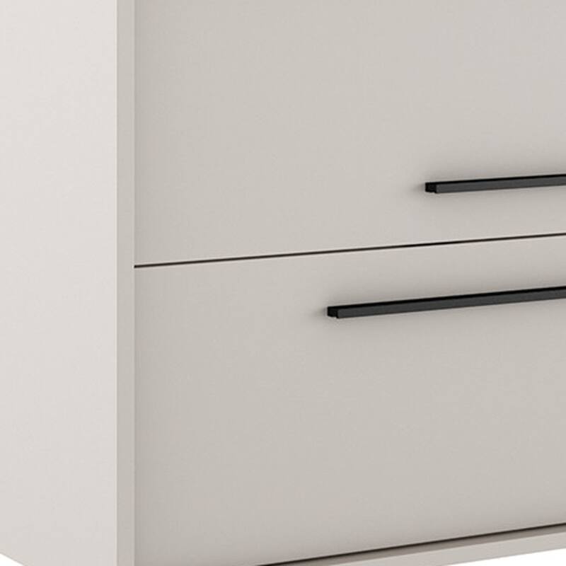 HomeRoots 24" Tan Wood Floating Bathroom Vanity With White Sink And Two Drawers - 24.00 in. x 24.60 in. x 21.60 in.