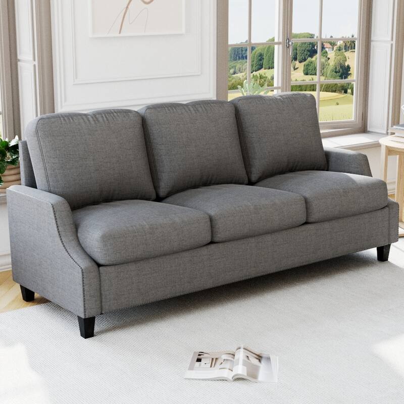 GDFStudio - Polyester 3-Piece Living Room Sofa Furniture Sets for Apartment