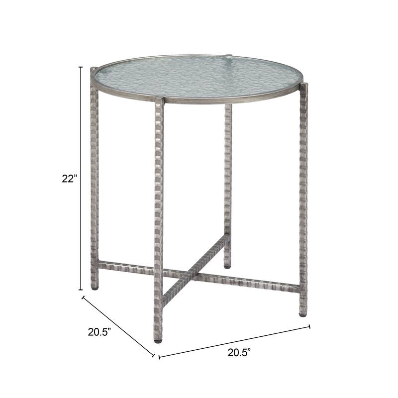 Vetro Side Table Silver