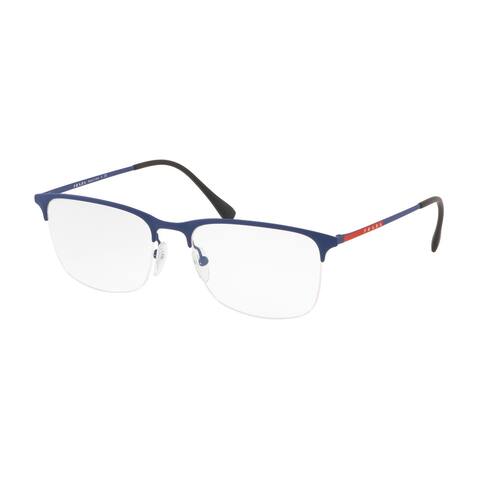 Prada Linea Rossa PS 54IV 5651O1 55 Blue Men's Rectangle Eyeglasses