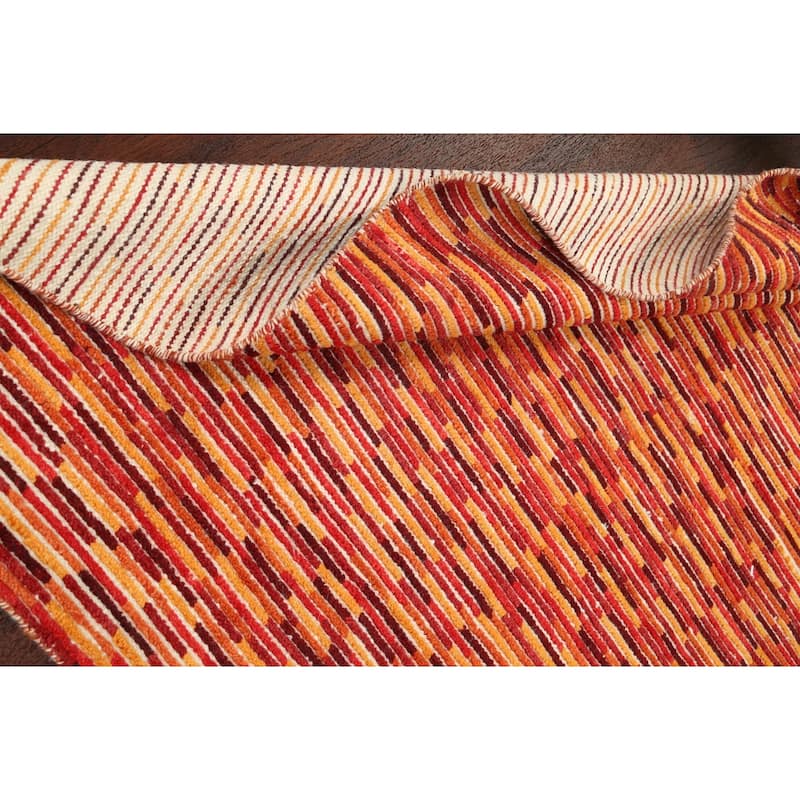 Modern Moroccan Oriental Wool Area Rug Handmade Bedroom Carpet - 5'5" x 7'7"