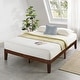 preview thumbnail 3 of 93, 12" Classic Solid Wood Platform Bed Frame Espresso - Queen