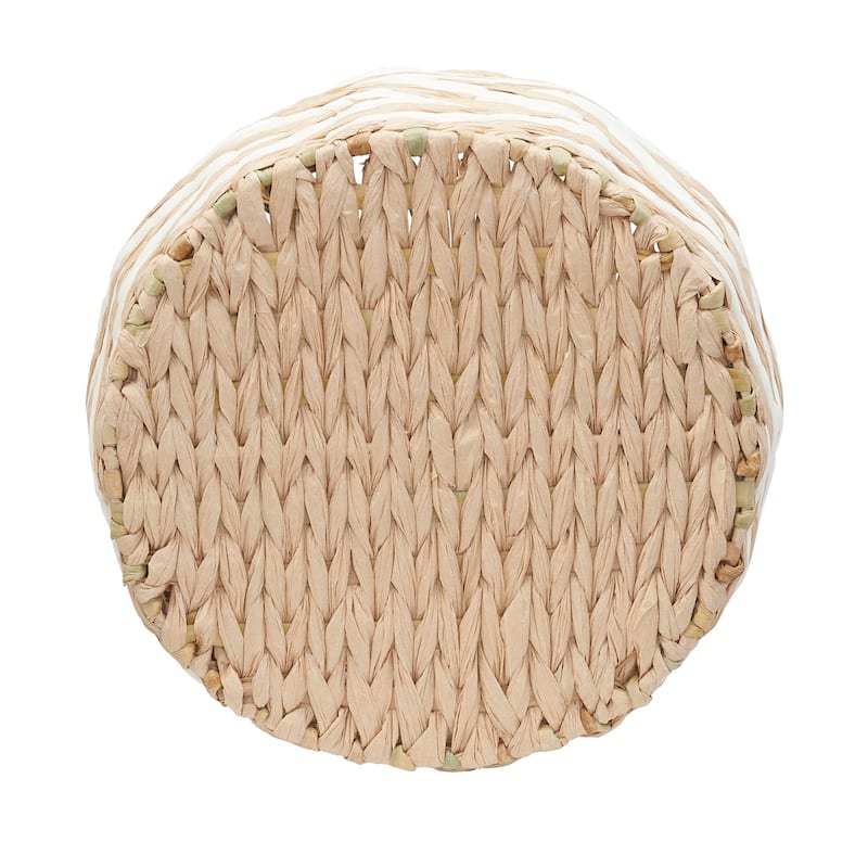 Household Essentials Cattail and Paper Zee Basket - 11.2"L x 11.2"W x 9.8"H