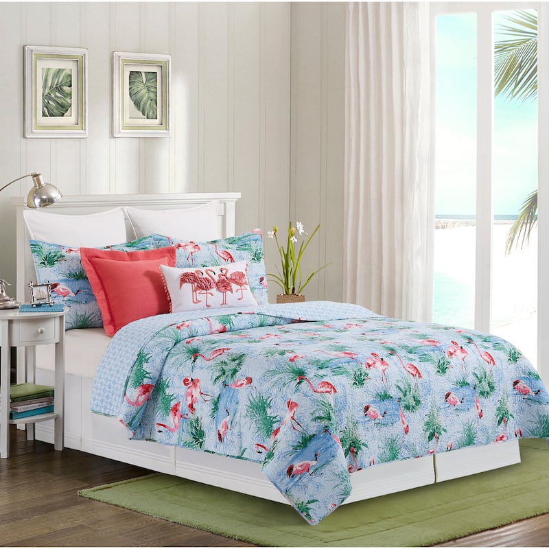 Paradise Coast Cotton Quilt Set - Full - Queen
