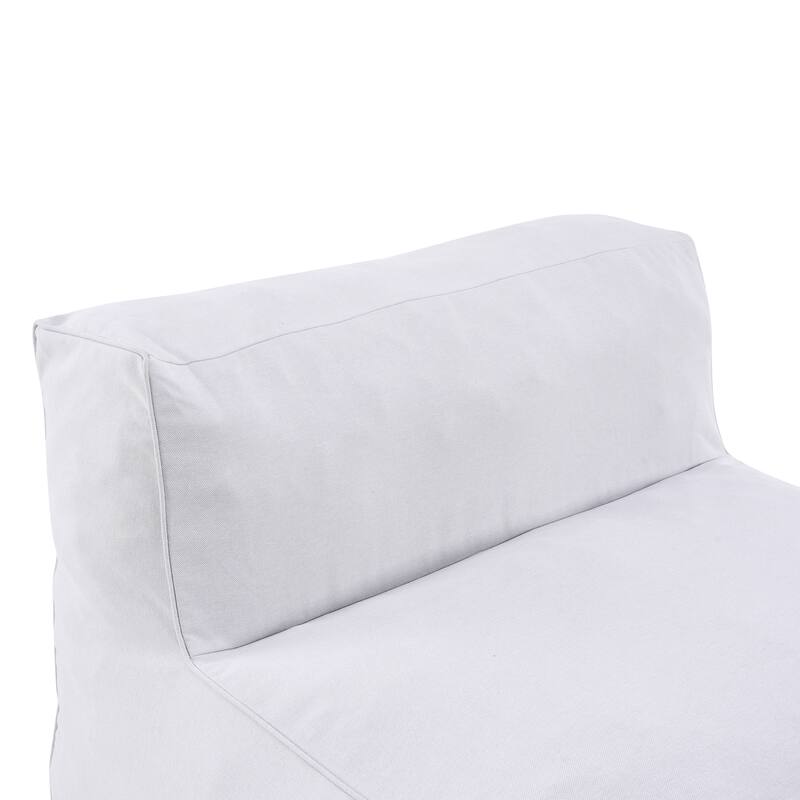 Christopher Knight Home - Nerissa Outdoor/Indoor Olefin Modular Bean Bag Armless Sofa Set with Shredded Foam Filled