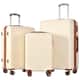Hardshell Expand Luggage Set 3PC Matte Texture ABS with Grip Handles ...