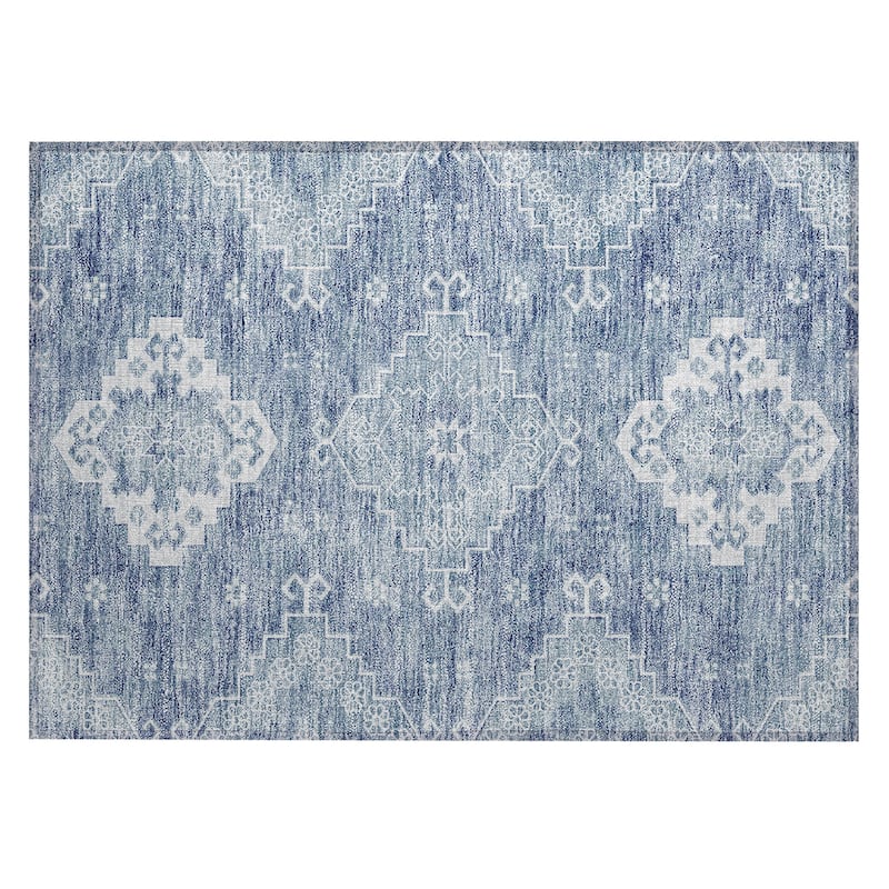 Machine Washable Indoor/ Outdoor Chantille Traditional Boho Rug