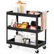 preview thumbnail 10 of 11, Costway 3-Tier Utility Cart Metal Mental Storage Service Trolley - See details