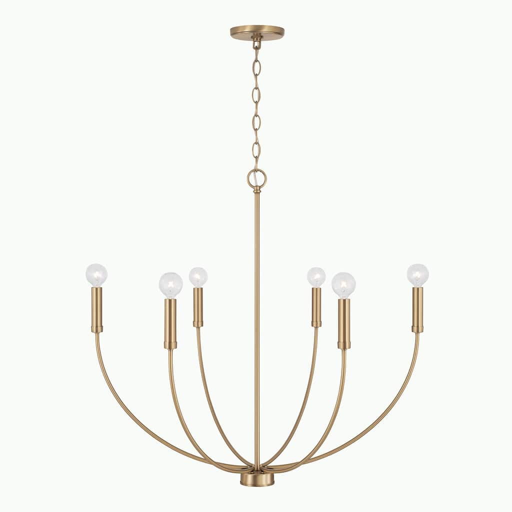 Ansley 6-Light Chandelier - 30.25"W x 29.50"H