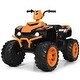 preview thumbnail 18 of 80, Costway 12V Kids 4-Wheeler ATV Quad Ride On Car w/ LED Lights Music - 42''x25.5''x29''(LxWxH) Orange & Black