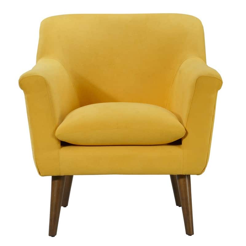 Mid-Century Modern Style 31.5" Steel Woven Fabric Oversized Armchair