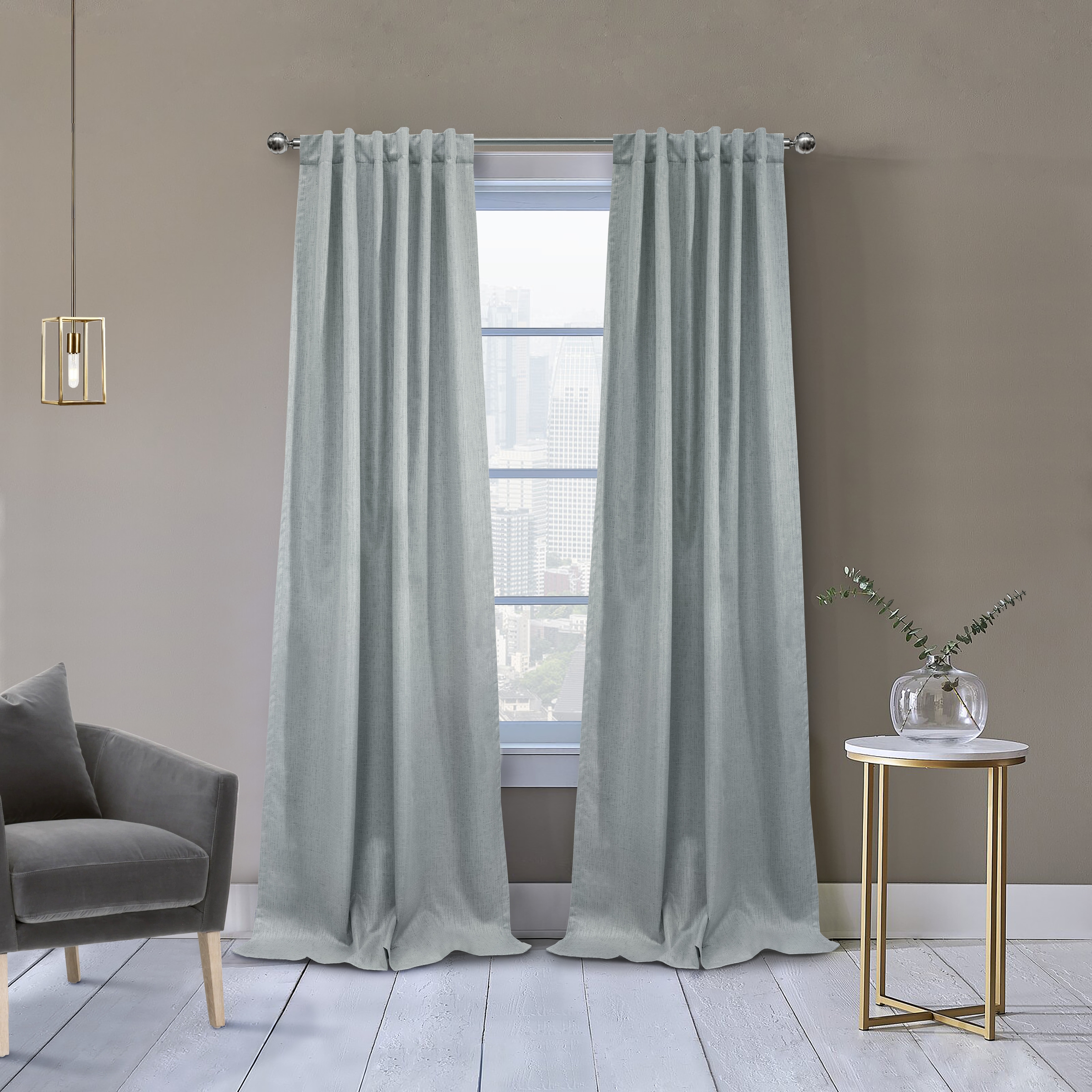 Denver Blackout Dual Header Curtain Panel