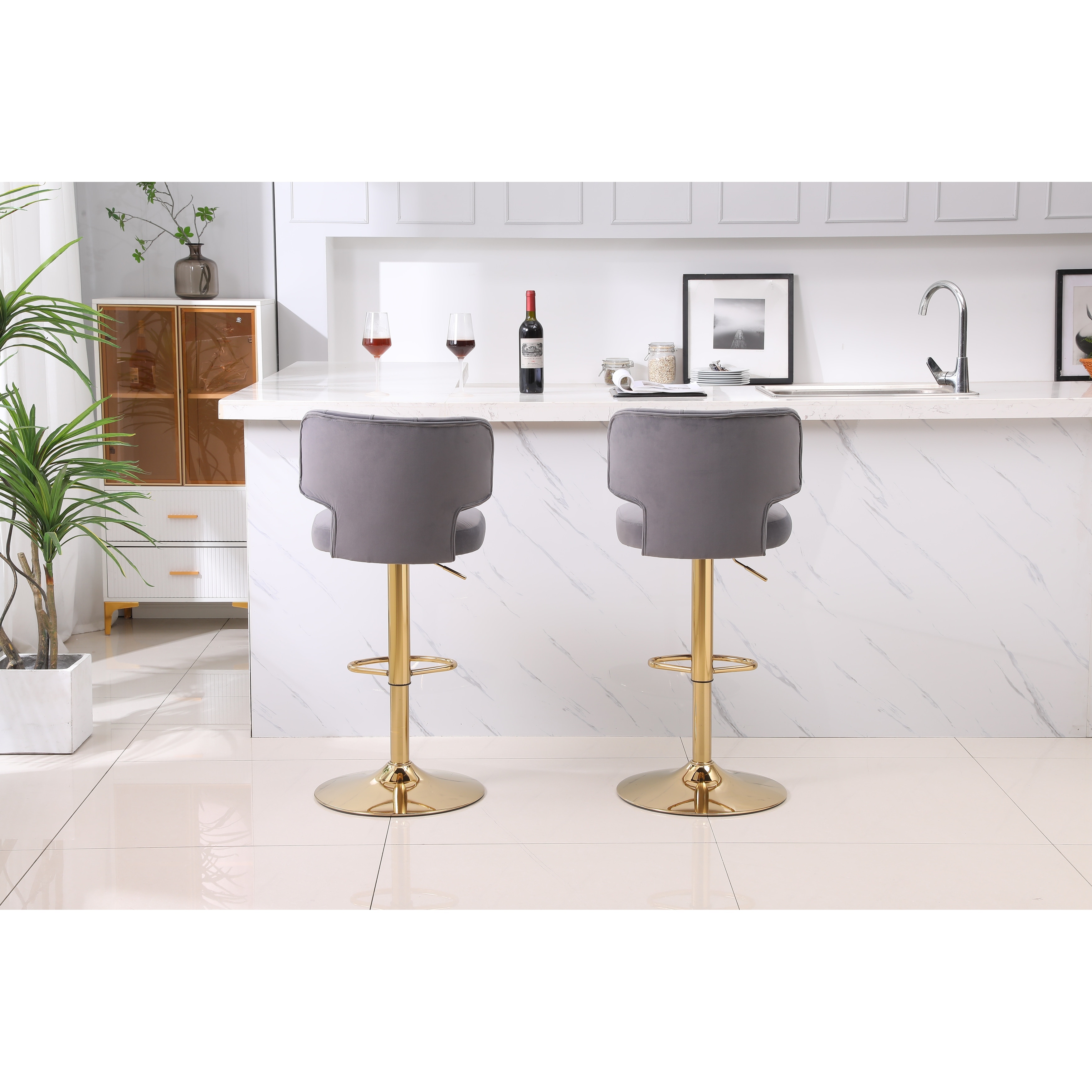 Grey swivel bar stool outlet