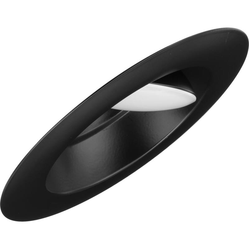 Intrinsic Collection 6 " 5-CCT Black LED Eyeball Trim for Recessed Housings - 7.727 in x 7.727 in x 3.94 in
