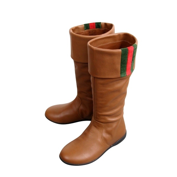 gucci brown leather boots