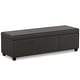 preview thumbnail 9 of 14, WYNDENHALL Franklin 54 inch Wide Contemporary Rectangle Storage Ottoman
