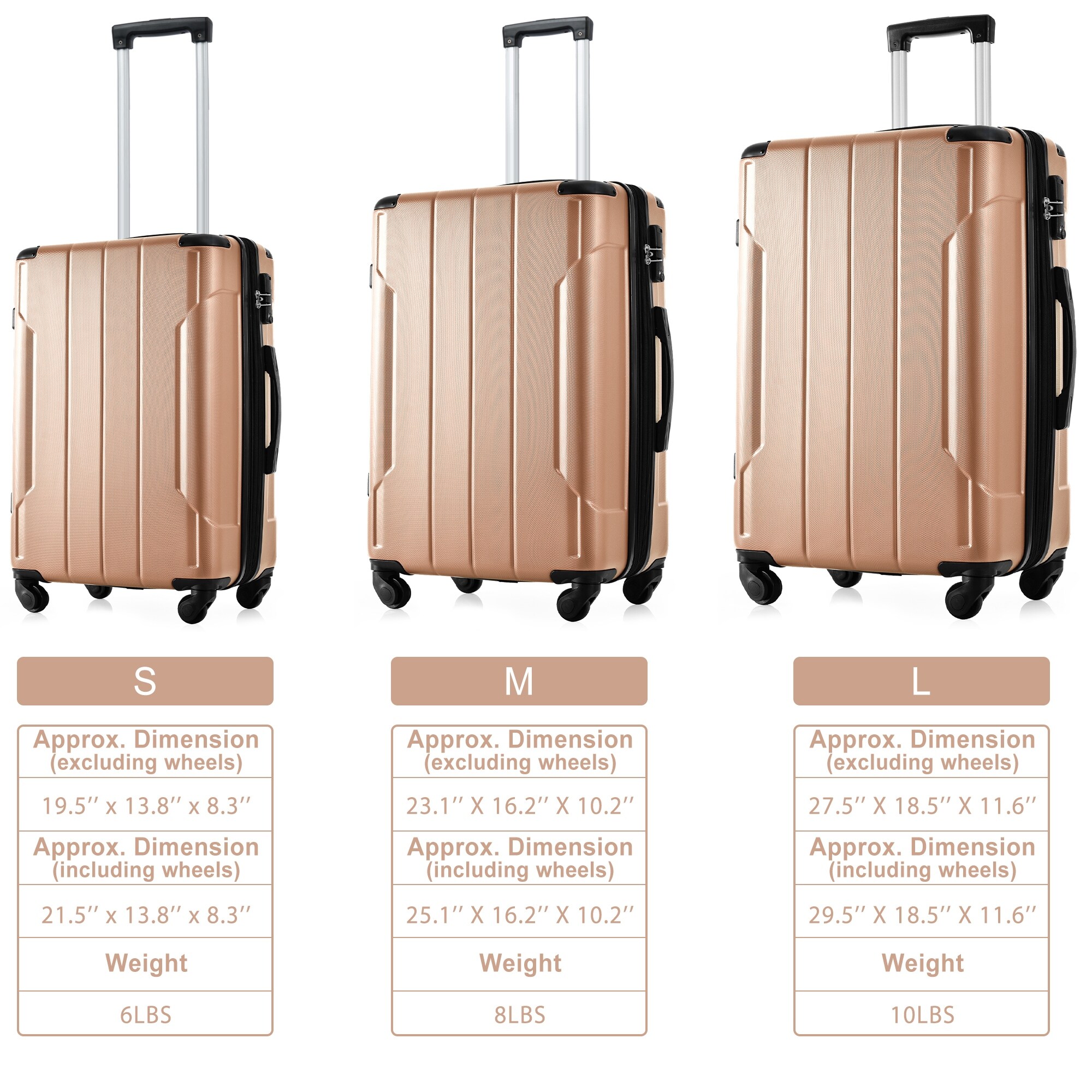 Hardshell Luggage Spinner Suitcase with TSA Lock Lightweight Expandable  28'' (Single Luggage) - Bed Bath & Beyond - 38422002