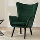 preview thumbnail 12 of 92, Upholstered Wingback Armchair Leisure Accent Chair, Single - 40.55" H x 28.34" W x 33.1" D