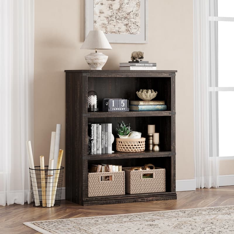 5 Tier Bookcase Modern Farmhouse Book Shelf
